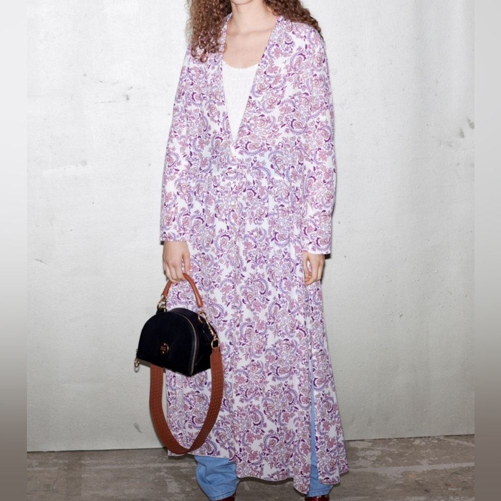 See By Chloe Paisley Print Crepe Duster
